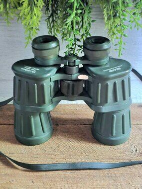 Vintage Sears Green 473.2586500 10x5mm Wide Angle 367ft at 1000yrds Binoculars